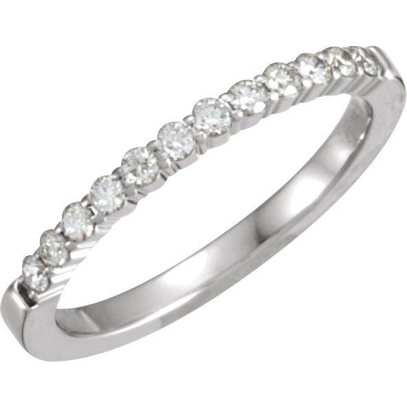 14K White 1/4 CTW Diamond Anniversary Band