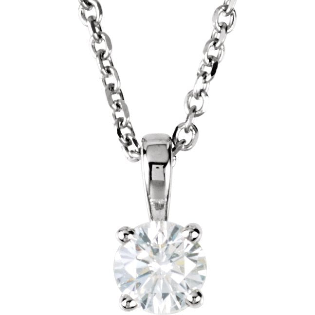 14K White 1/4 CTW Diamond 18 Necklace