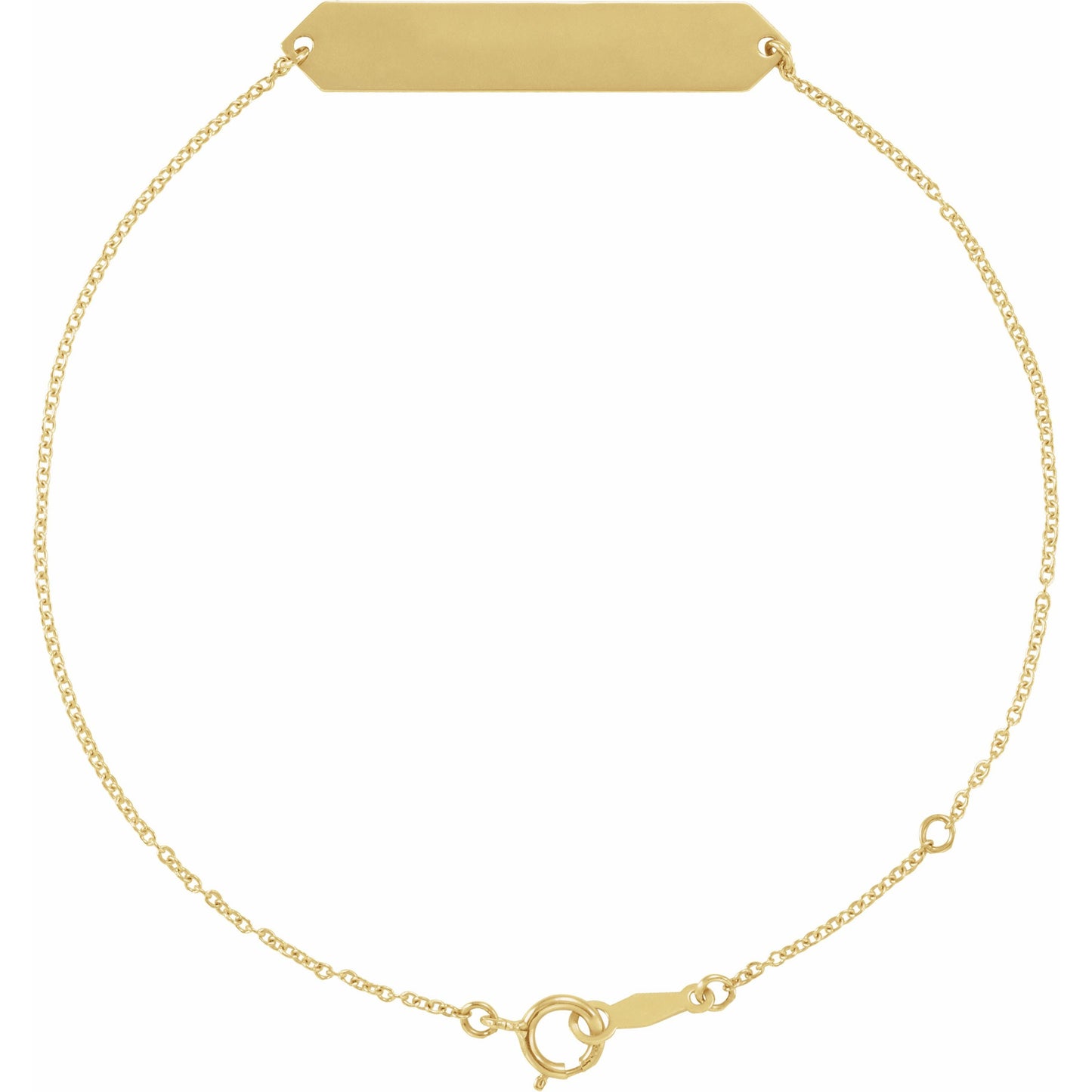 14K Yellow Geometric 7-8 Bracelet