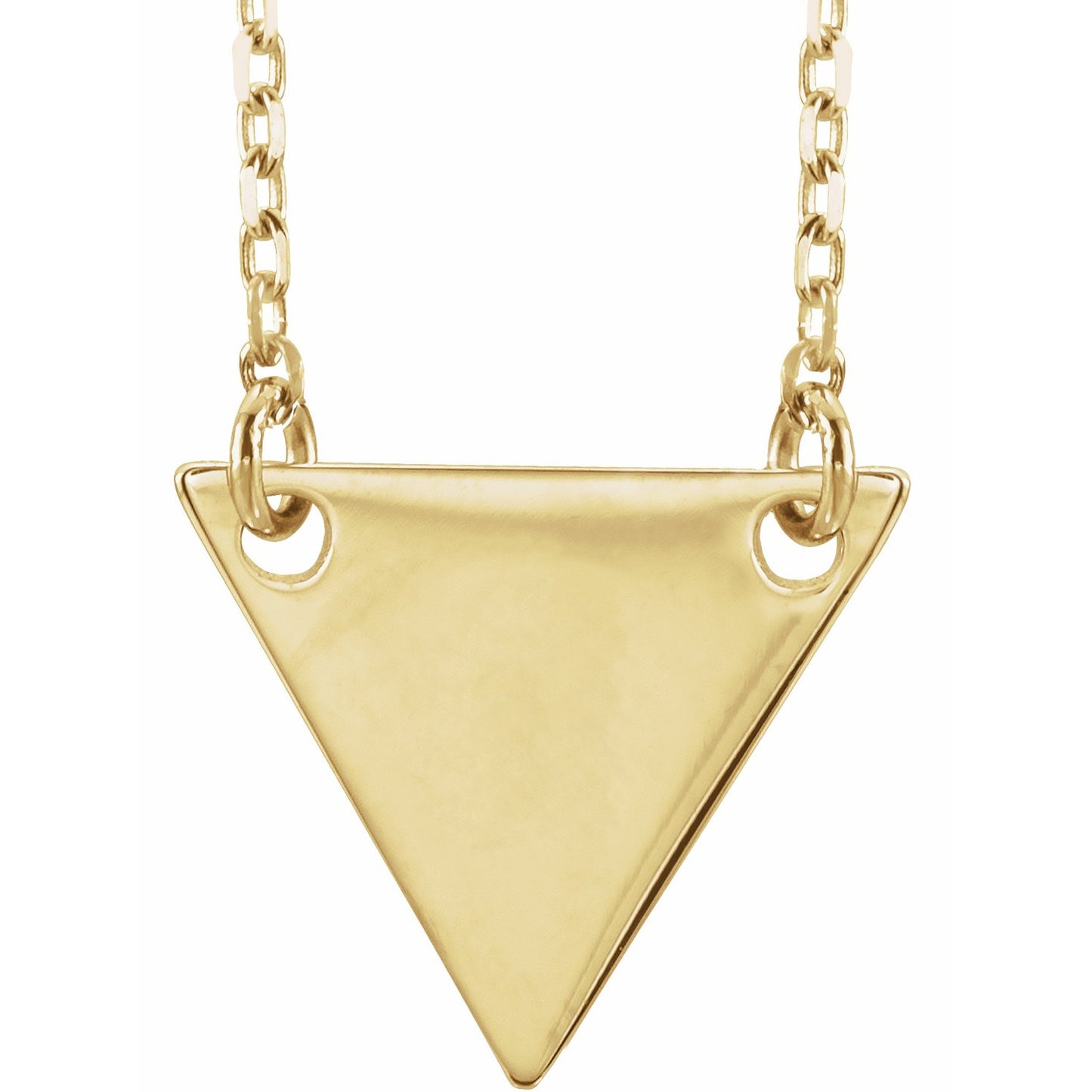 14K Yellow Geometric 18 Necklace