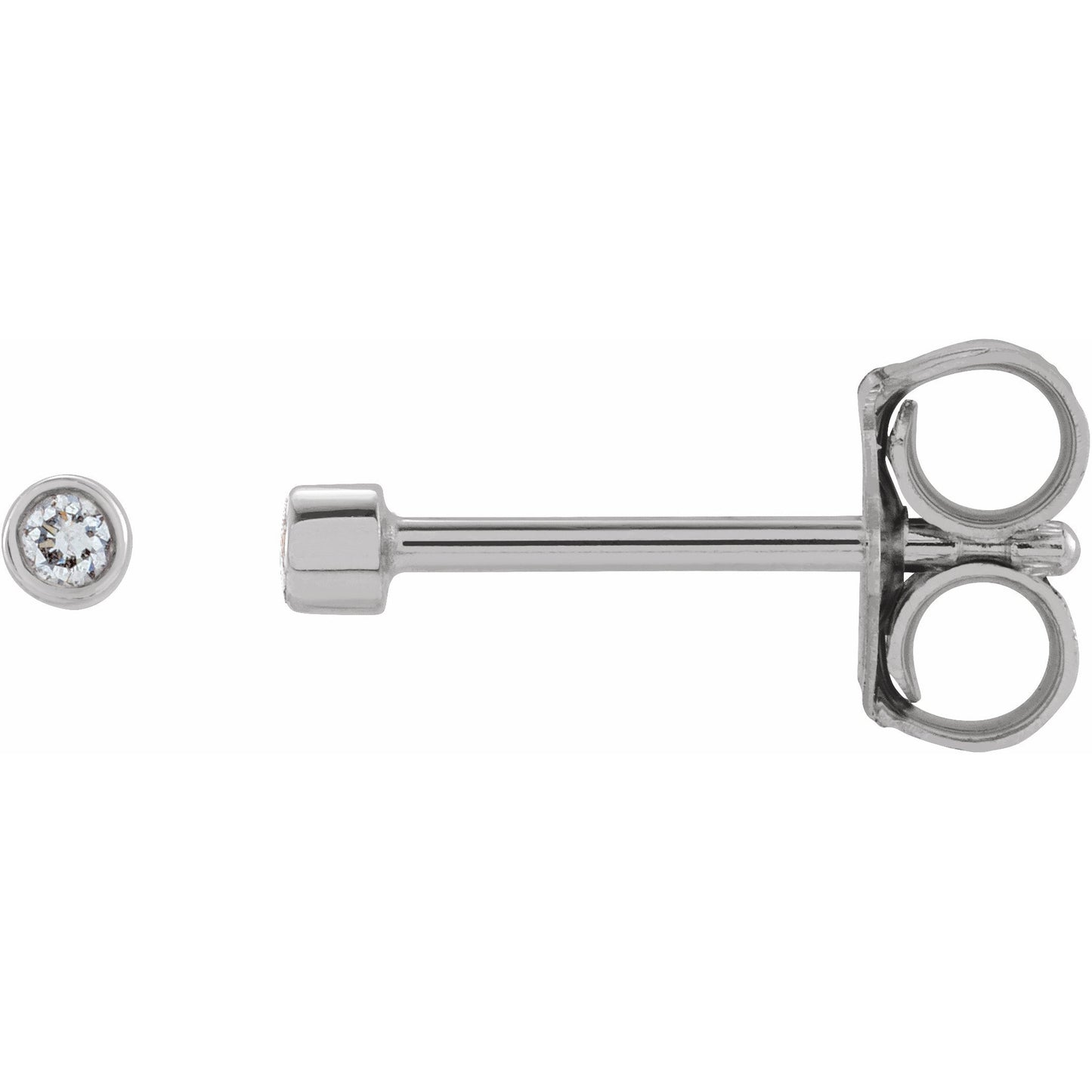 14K White .03 CTW Diamond Micro Stud Earrings