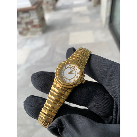 Pre-owned Piaget 18k Tanagra Yellow Gold Roman Numerals