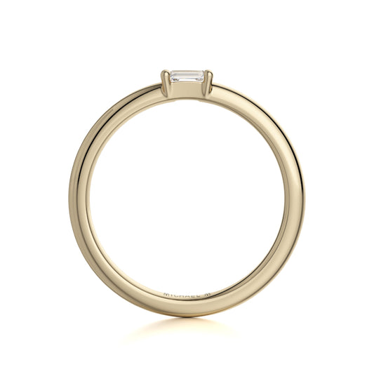 Petite Solitaire Diamond Ring