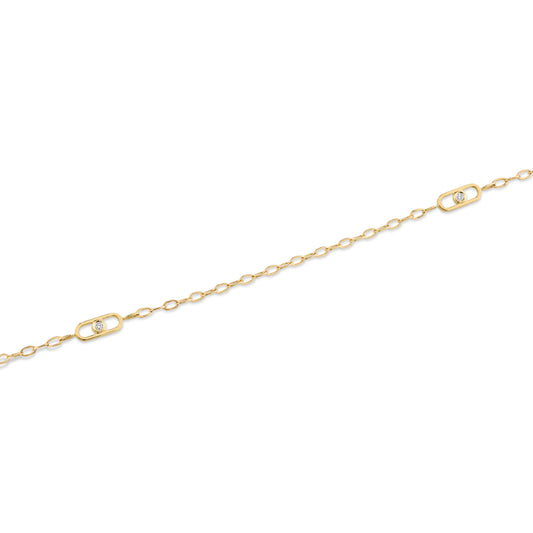 Michael M 14k Yellow Gold Diamond Bracelet
