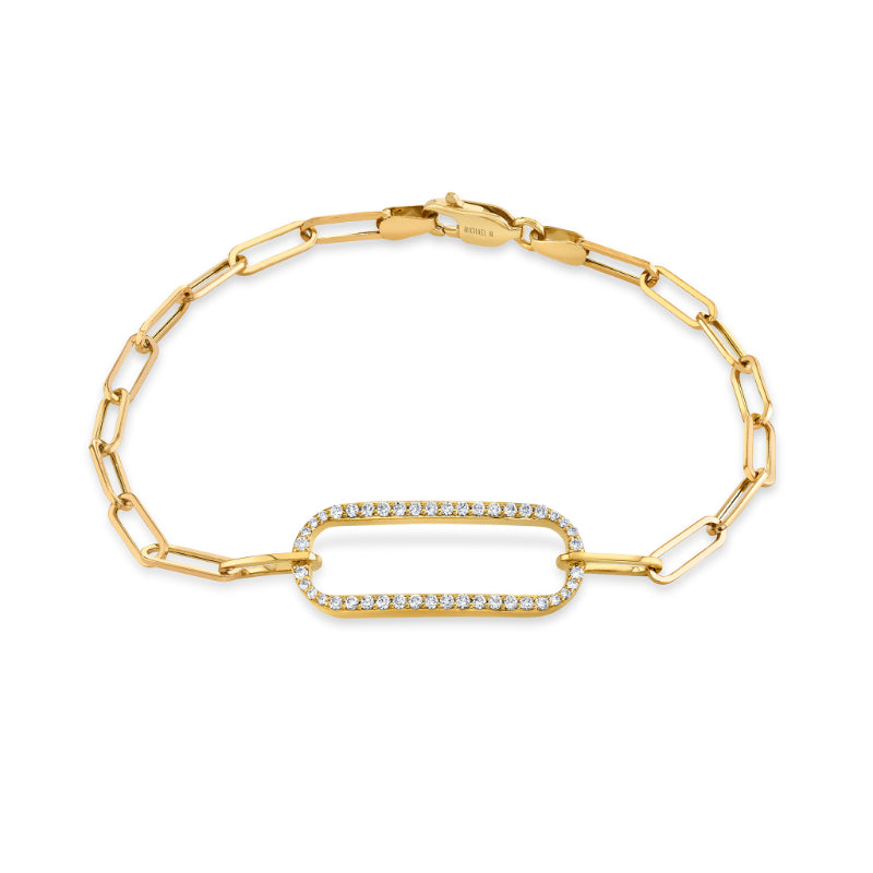 Michael M 14k Yellow Gold Diamond Bracelet