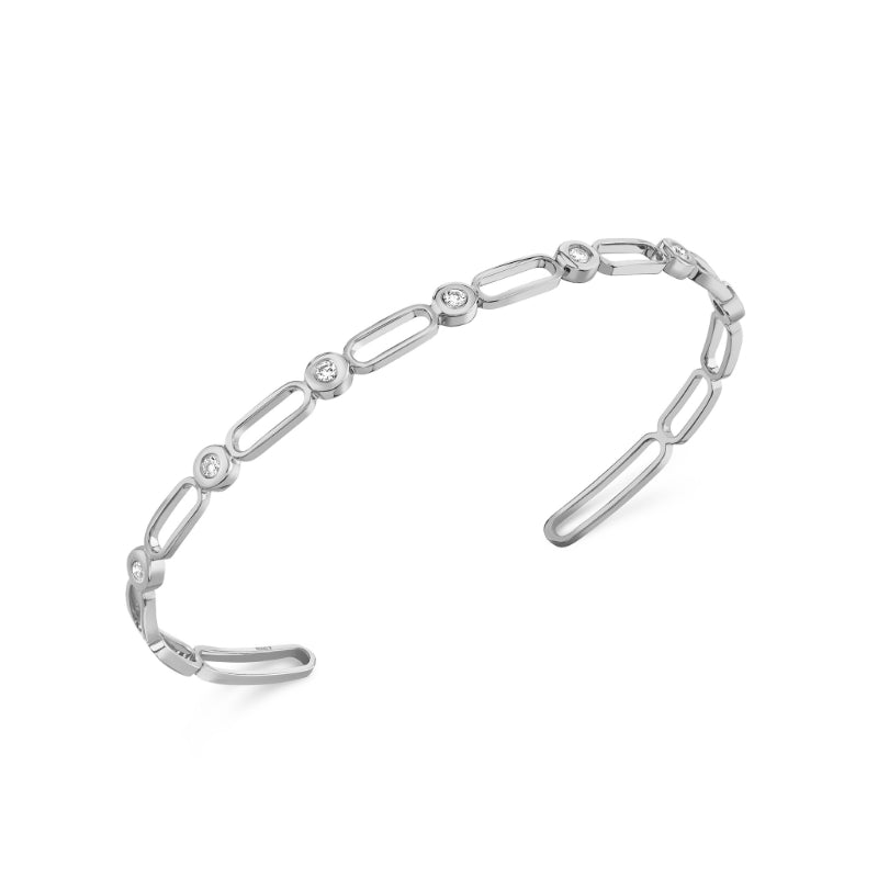 Michael M 14k White Gold Diamond Bracelet