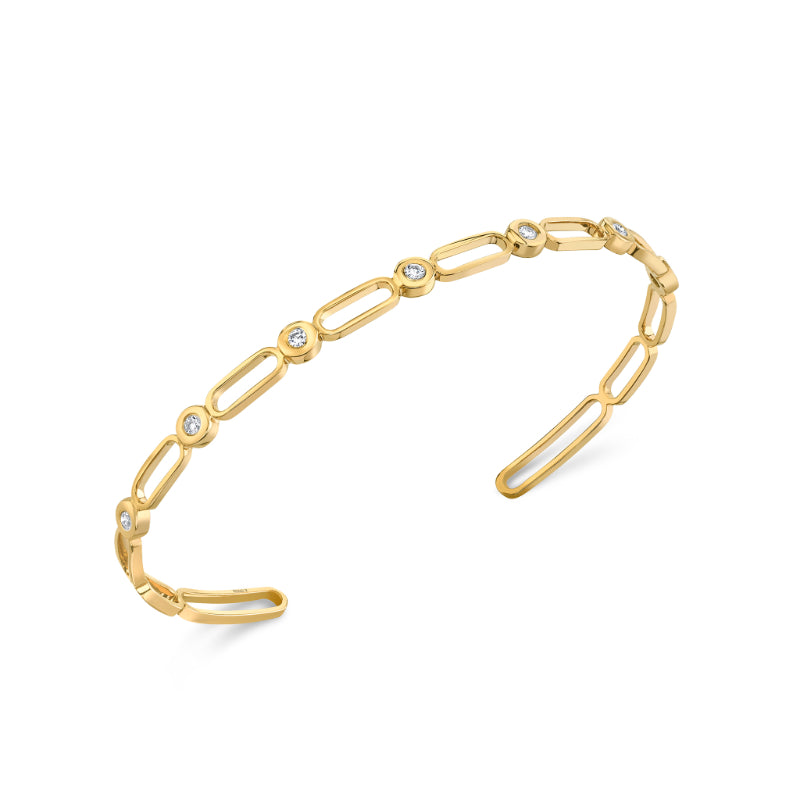 Michael M 14k Yellow Gold Diamond Bracelet