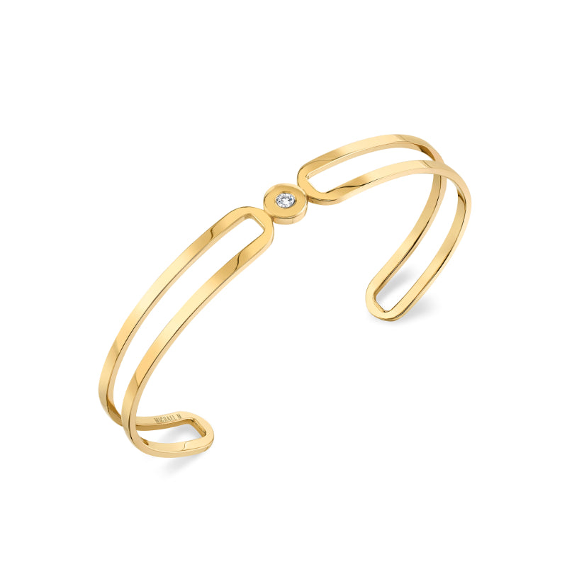 Michael M 14k Yellow Gold Diamond Bracelet
