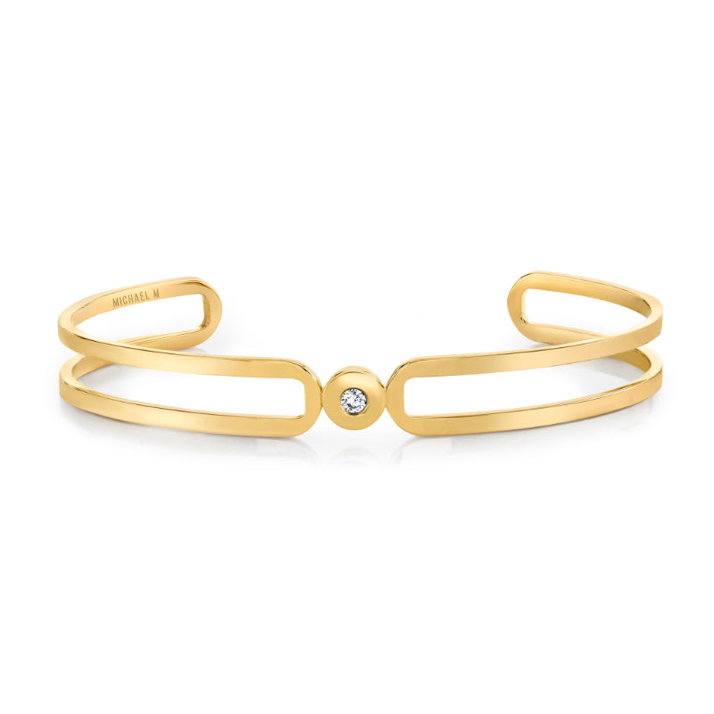 Michael M 14k Yellow Gold Diamond Bracelet