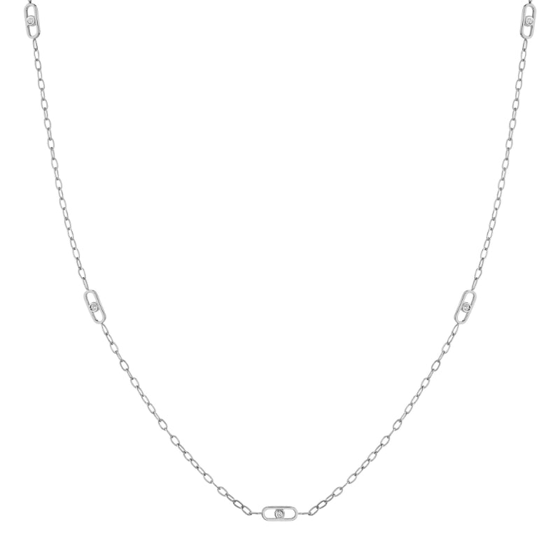 Michael M 14k White Gold Diamond Necklace
