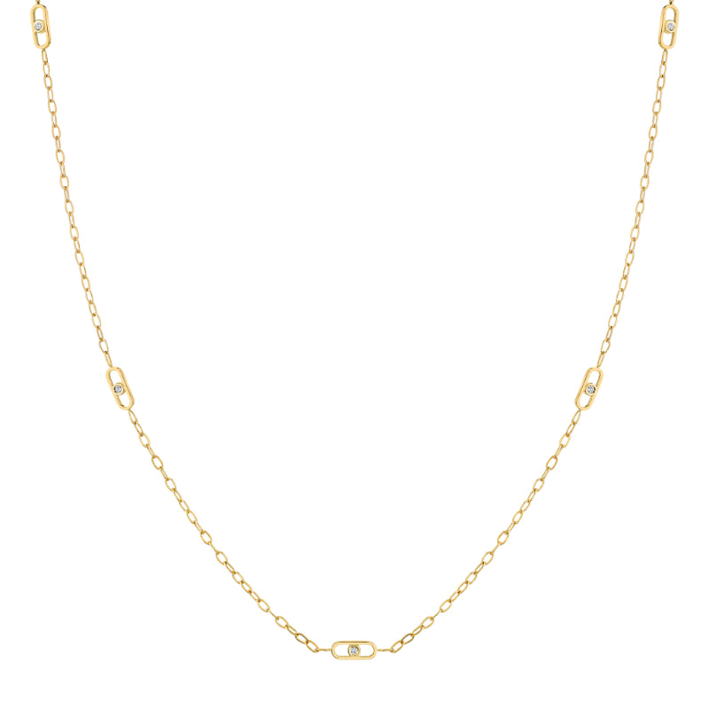 Michael M 14k Yellow Gold Diamond Necklace