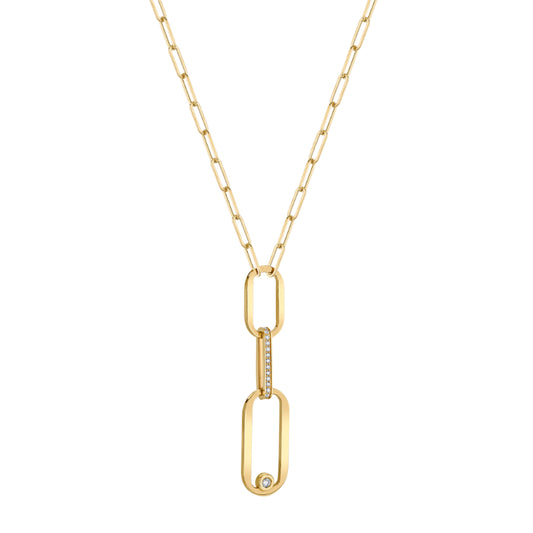 Michael M 14k Yellow Gold Diamond Necklace