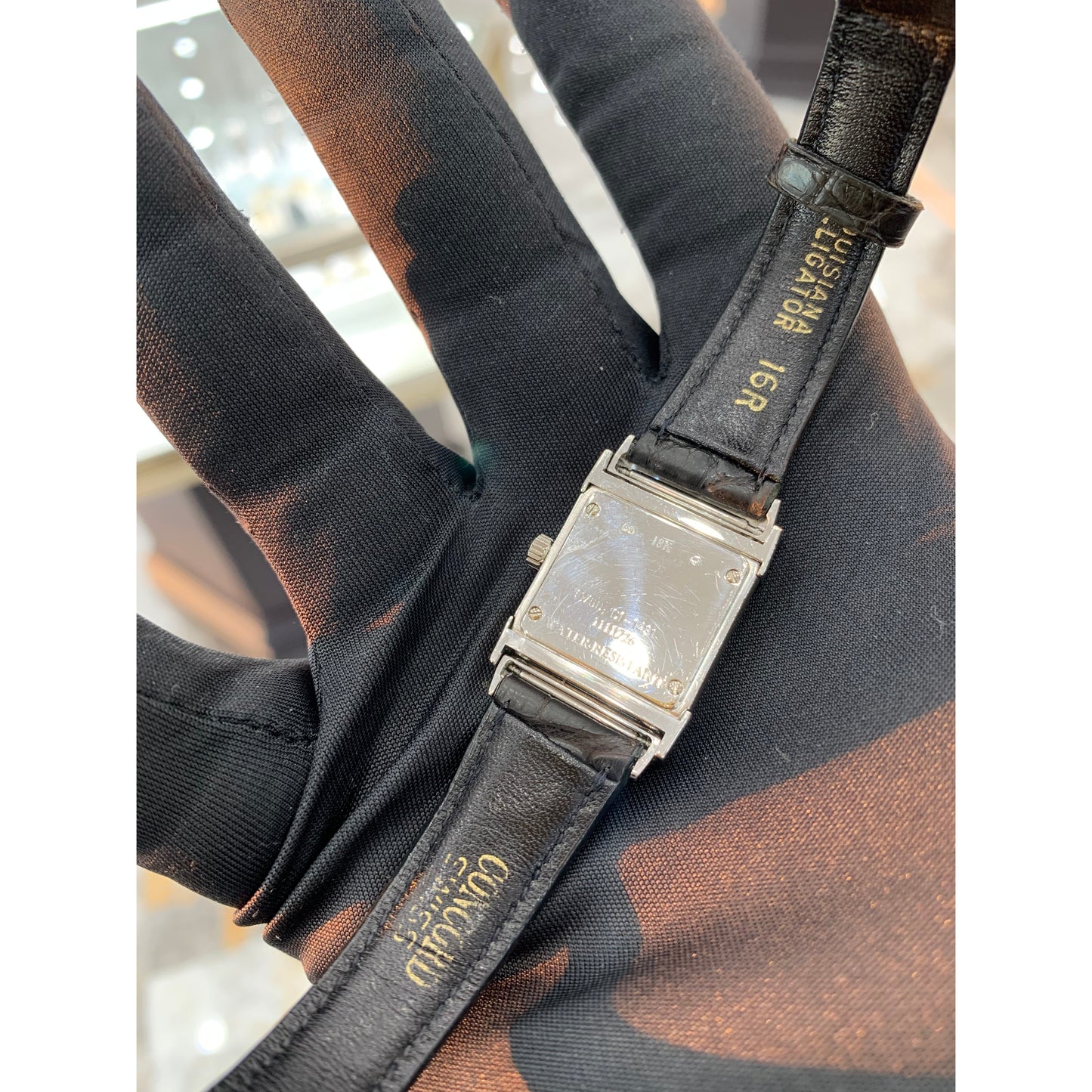 14k White Gold Concord Crystale w/ Diamond Dial and Bezel Watch