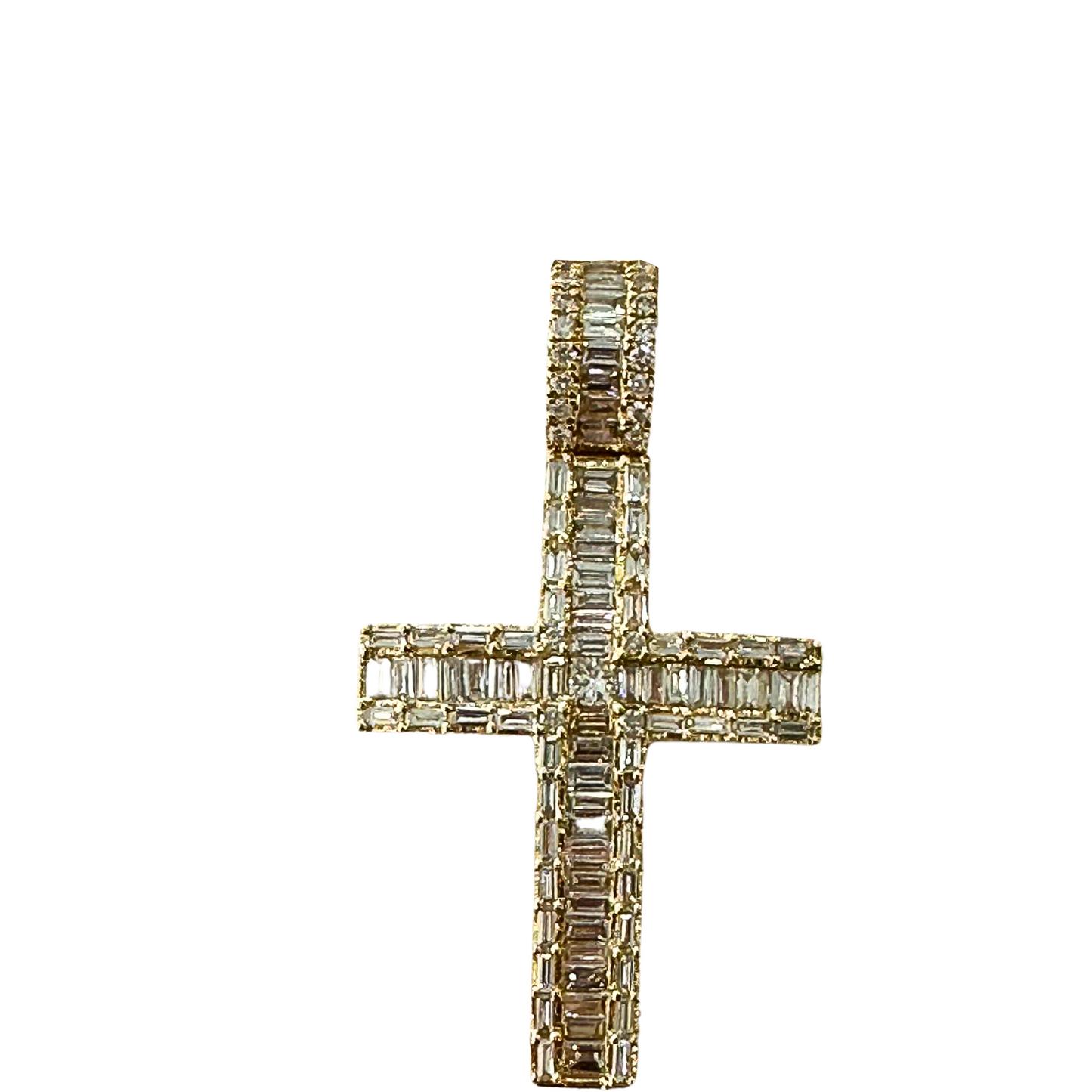 Maddaloni M18K Dark Golden Cross Pendant