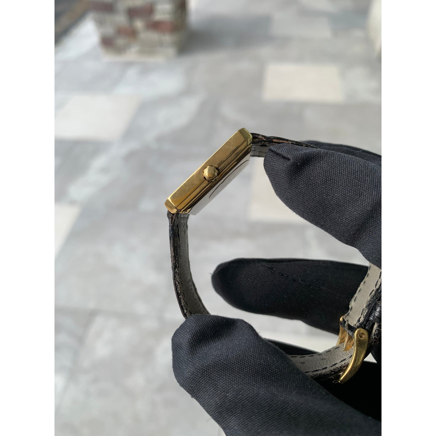 Piaget 18k Yellow Gold Ladies Watch on Leather Band