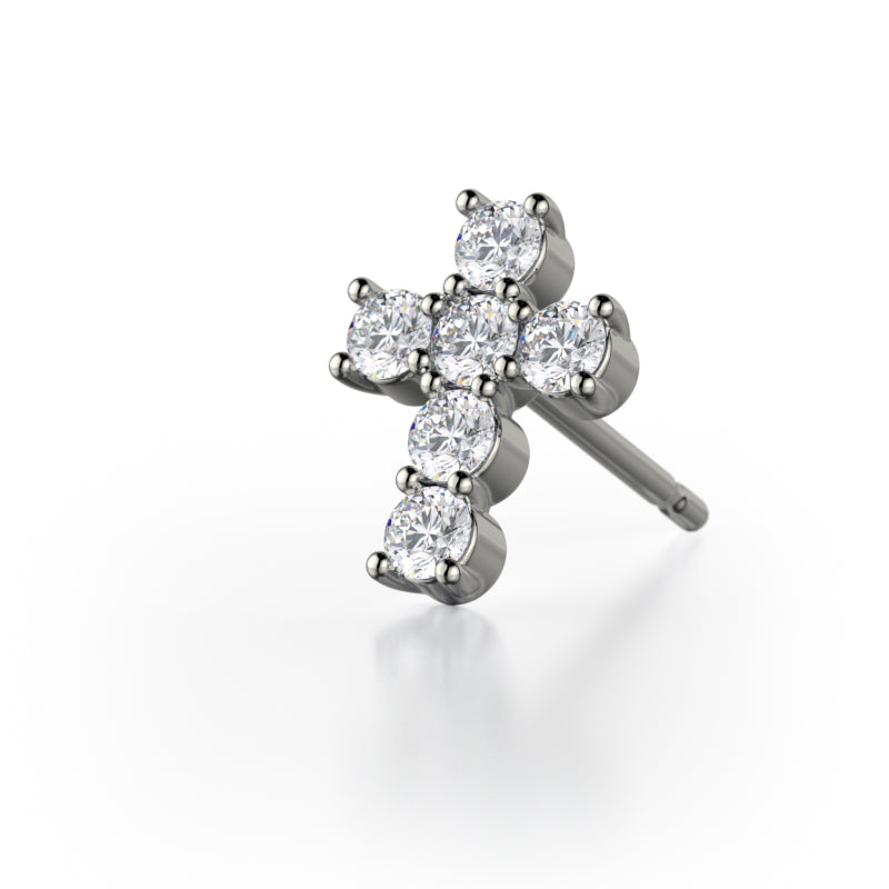 Michael M 18k Gold White Studs Earring