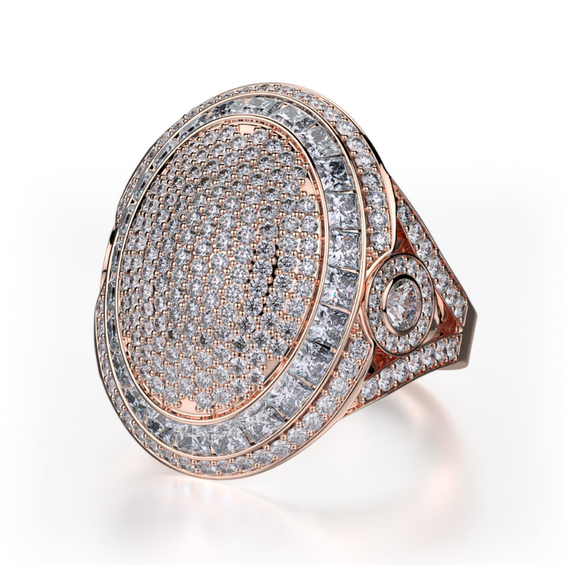Michael M 18k Gold Rose Diamond Ring