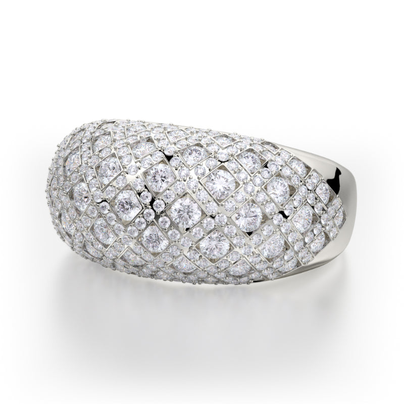 Michael M 18k Gold White Diamond Ring