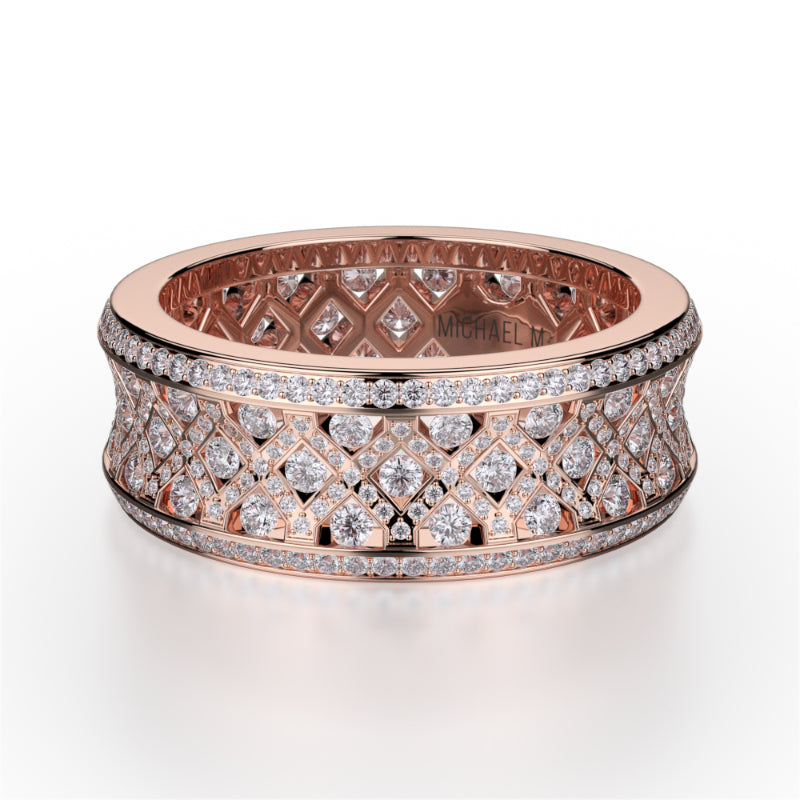 Michael M 18k Gold Rose Diamond Ring