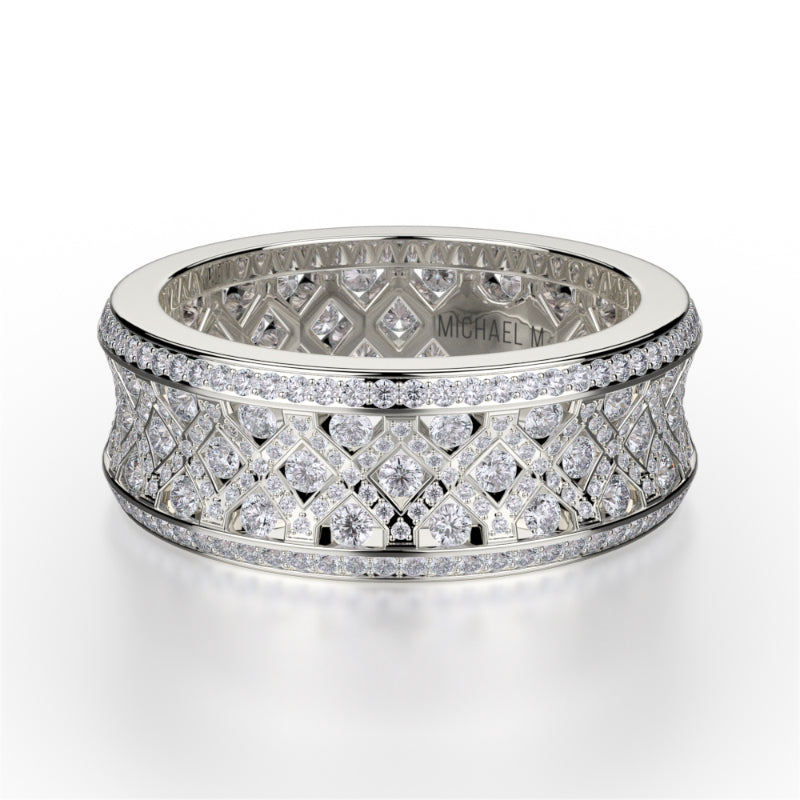 Michael M 18k Gold White Diamond Ring