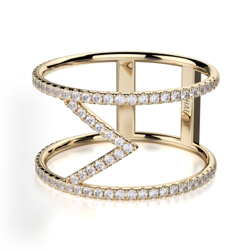 Michael M 14k Yellow Gold Diamond Ring