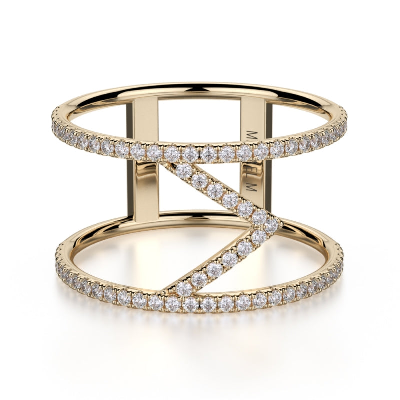 Michael M 14k Yellow Gold Diamond Ring