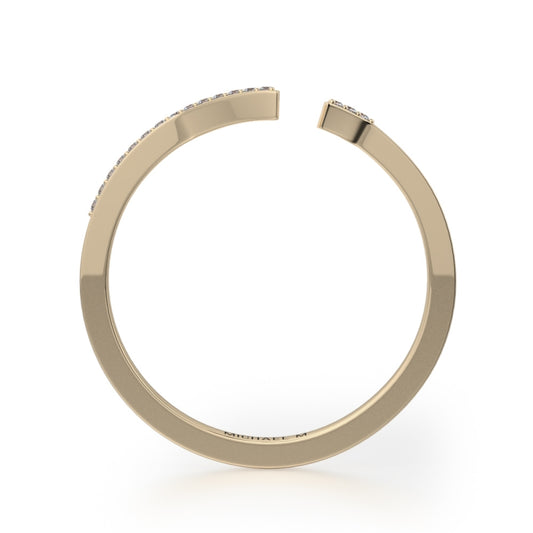 Michael M 14k Yellow Gold Diamond Ring