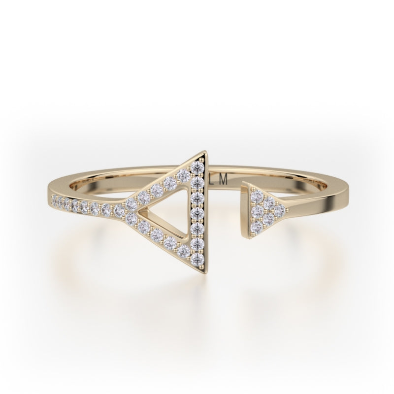 Michael M 14k Yellow Gold Diamond Ring