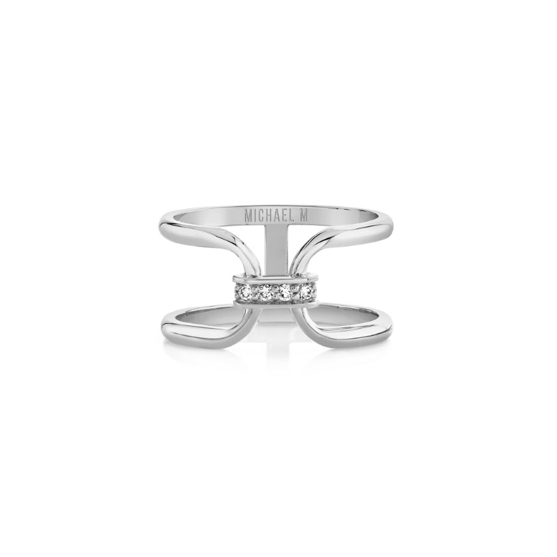 Michael M 14k White Gold Diamond Ring