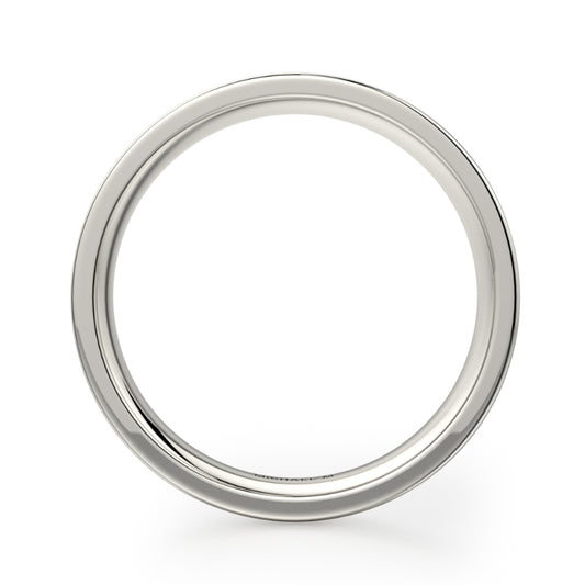 Michael M 18k White Gold Men's Wedding Band