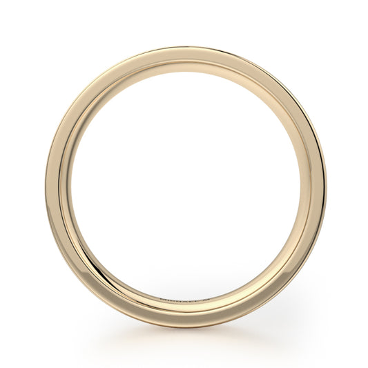 Michael M 18k Yellow Gold Men's Wedding Band