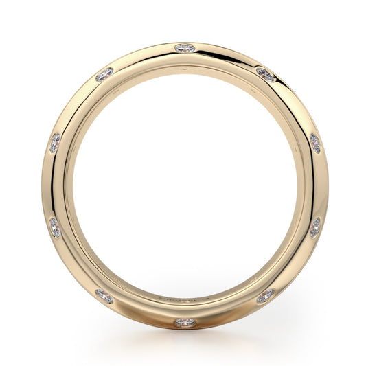 Michael M 18k Yellow Gold Men's Wedding Band