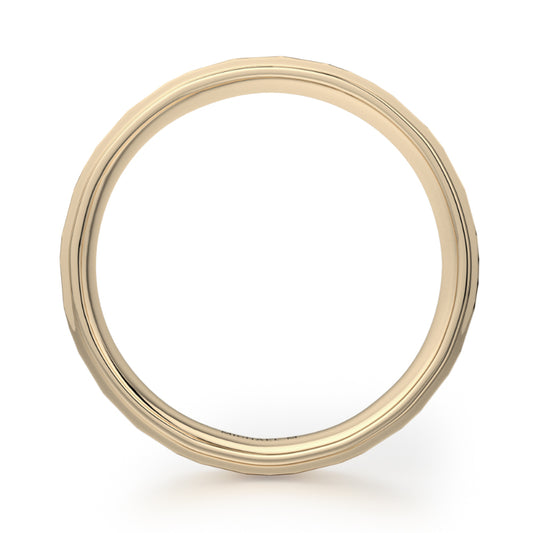 Michael M 18k Yellow Gold Men's Wedding Band