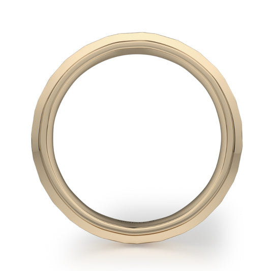 Michael M 18k Yellow Gold Men's Wedding Band