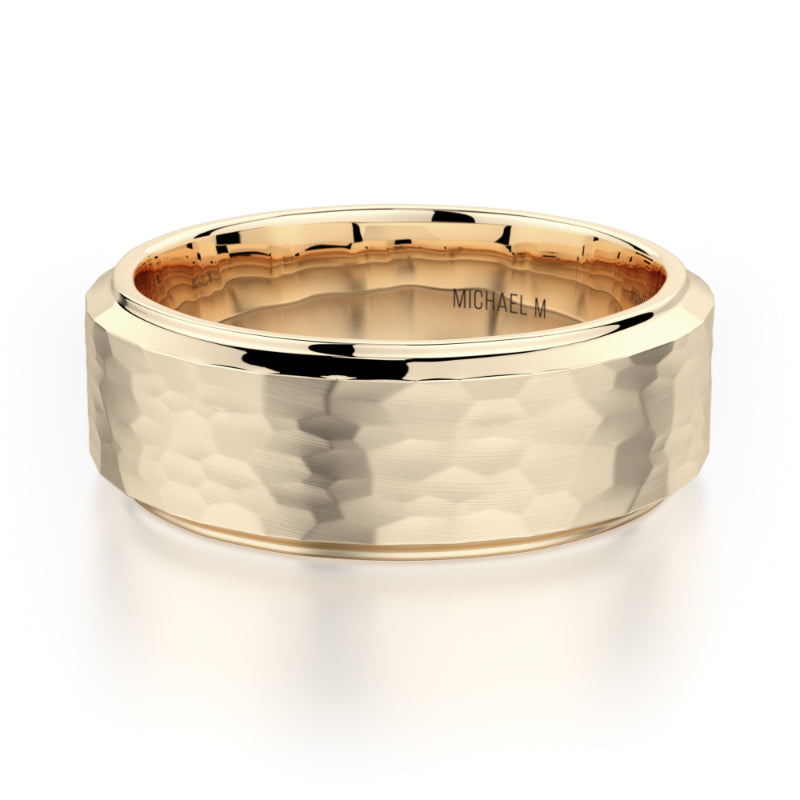 Michael M 18k Yellow Gold Men's Wedding Band