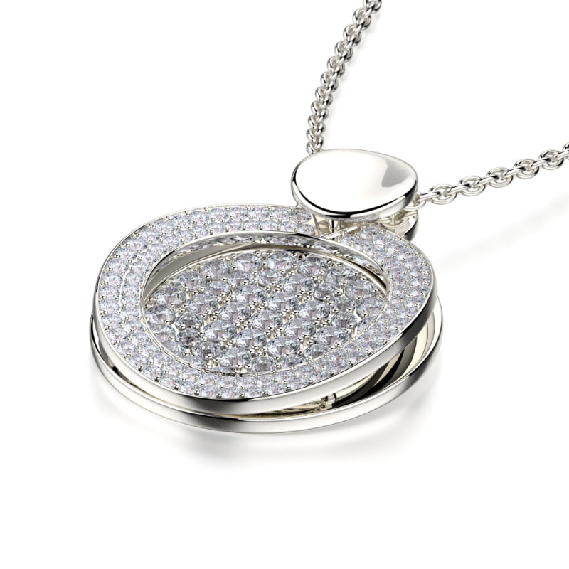 Michael M 18k Gold White Diamond Pendant