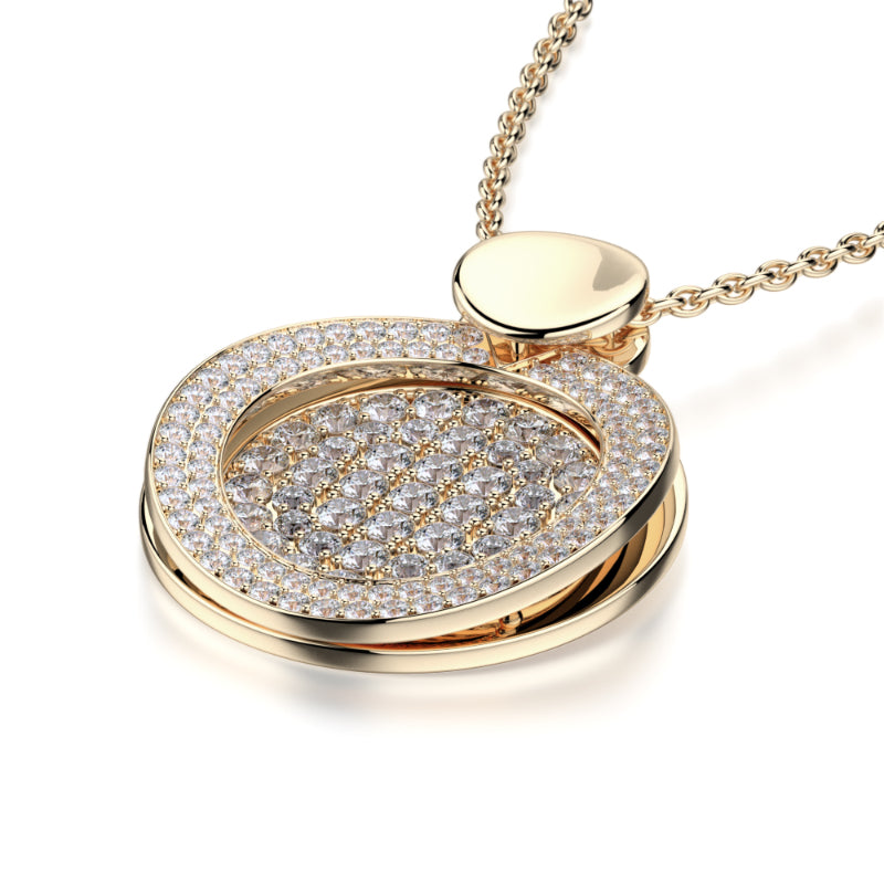 Michael M 18k Gold Yellow Diamond Pendant