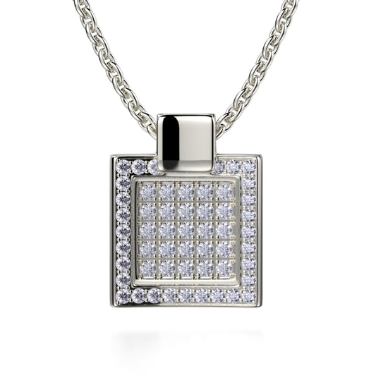 Michael M 18k Gold White Diamond Pendant