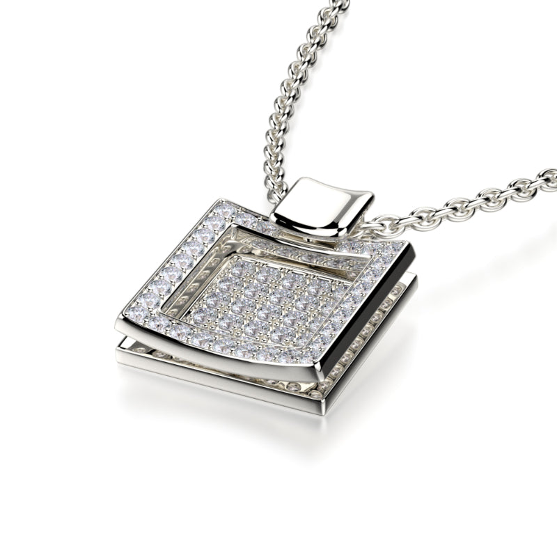 Michael M 18k Gold White Diamond Pendant