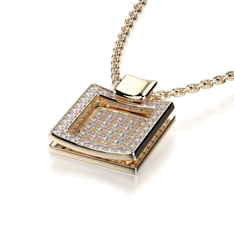 Michael M 18k Gold Yellow Diamond Pendant