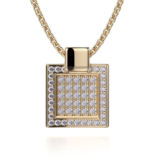 Michael M 18k Gold Yellow Diamond Pendant