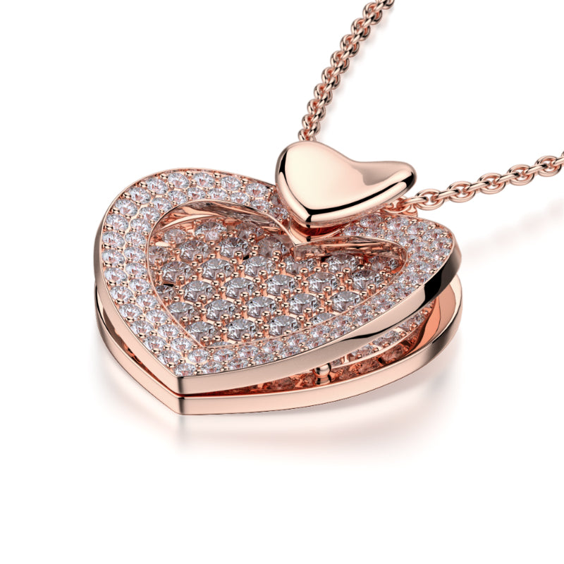 Michael M 18k Gold Rose Diamond Pendant