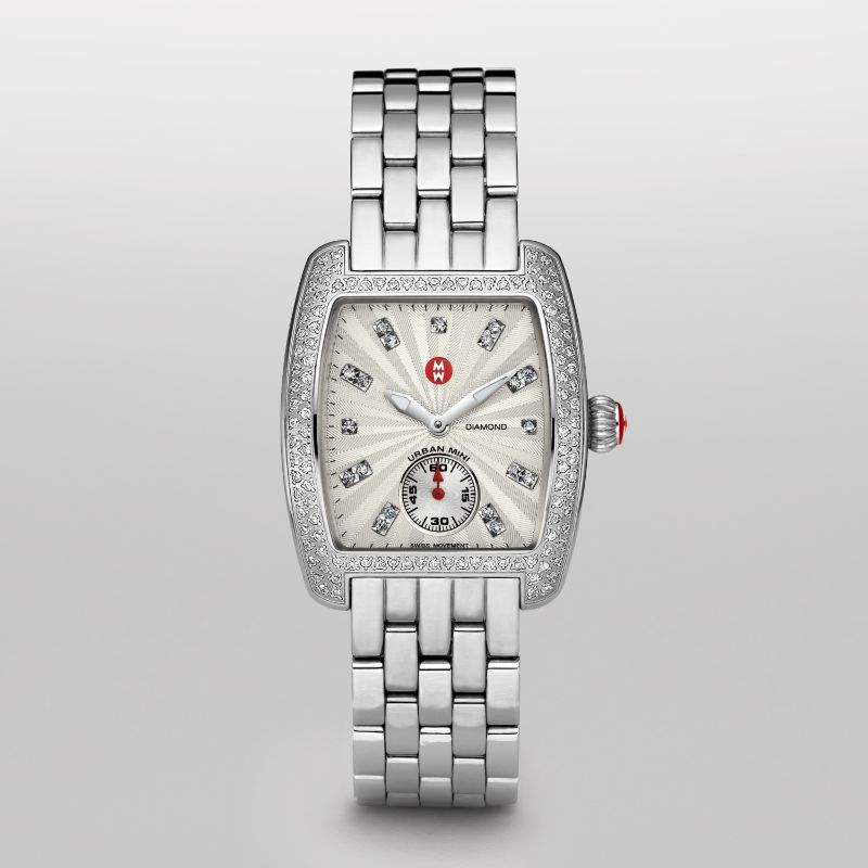 Michele urban mini outlet diamond watch