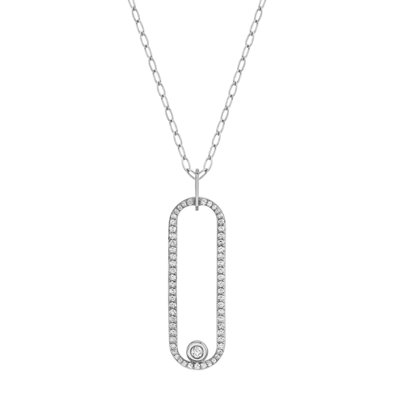 Michael M 14k White Gold Diamond Pendant