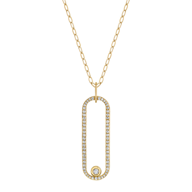Michael M 14k Yellow Gold Diamond Pendant