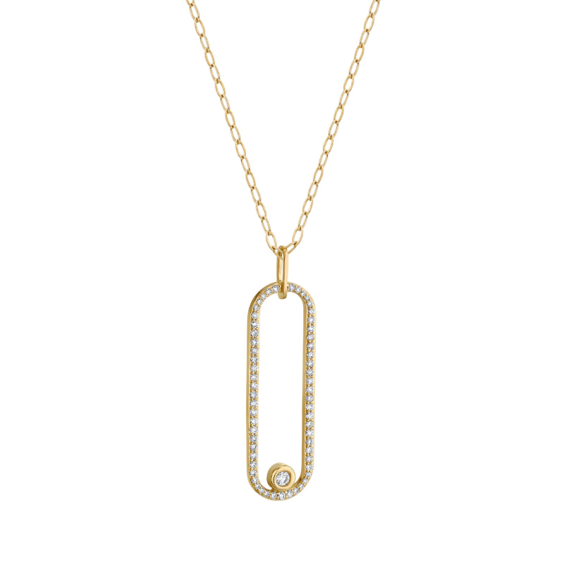 Michael M 14k Yellow Gold Diamond Pendant