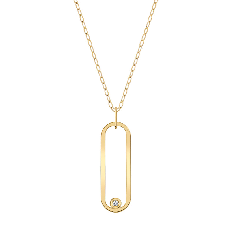 Michael M 14k Yellow Gold Diamond Pendant