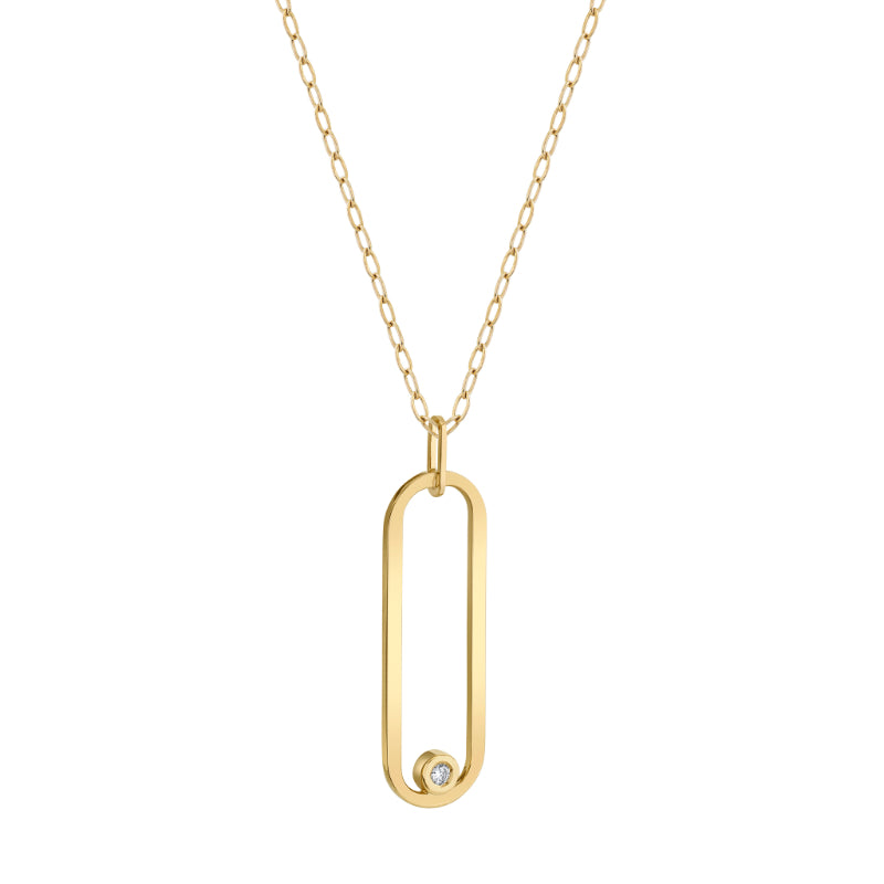 Michael M 14k Yellow Gold Diamond Pendant