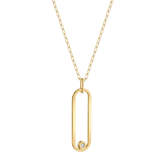 Michael M 14k Yellow Gold Diamond Pendant