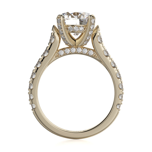 Michael M 18k Yellow Gold Europa Engagement Ring